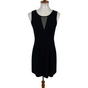Aiko Mesh Dress Medium Black Sleeveless Back‎ Zip Sexy Party Clubwear